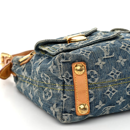 Louis Vuitton Monogram Denim Baggy PM Blue 8 of 10