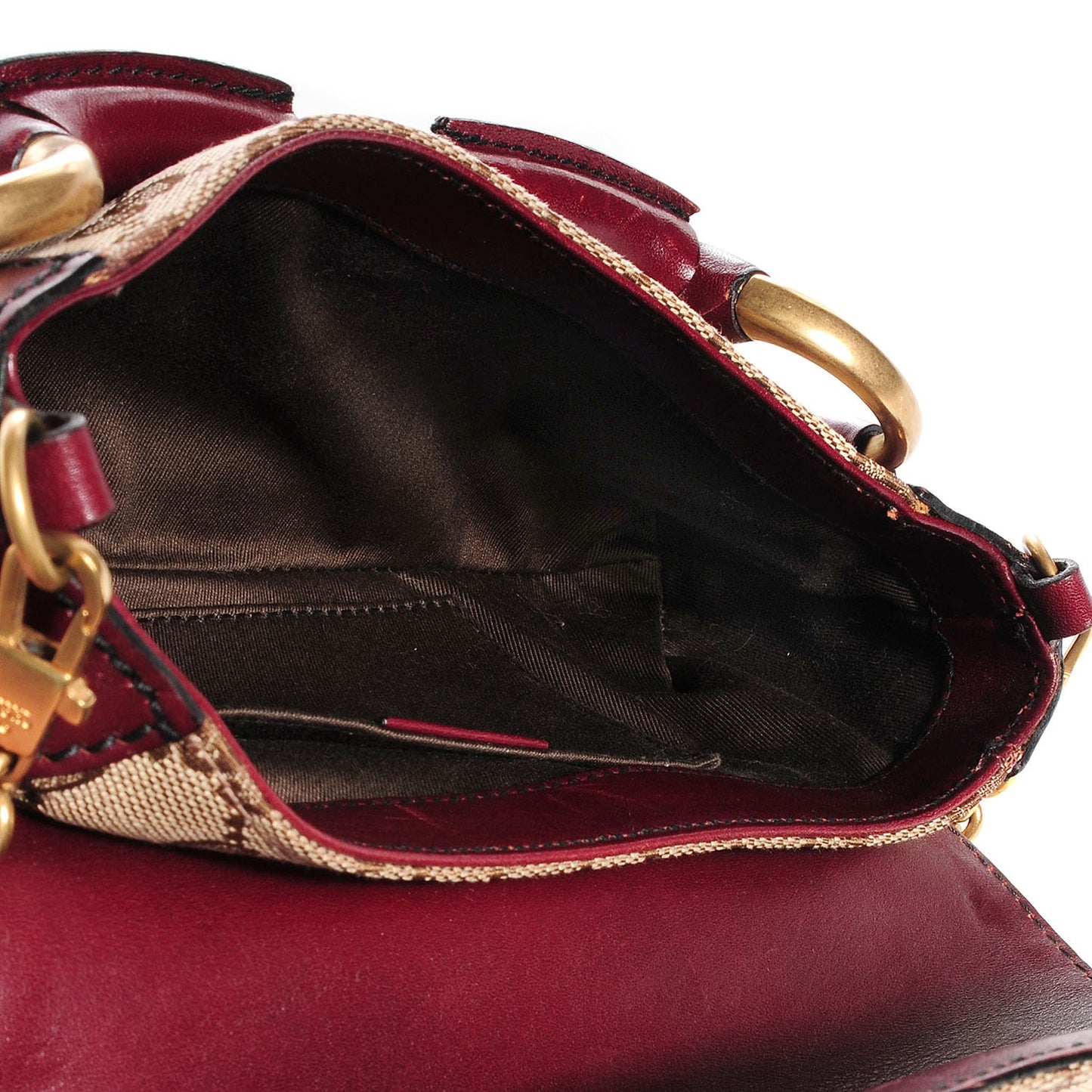 Monogram GG Studded Small Horsebit Clutch