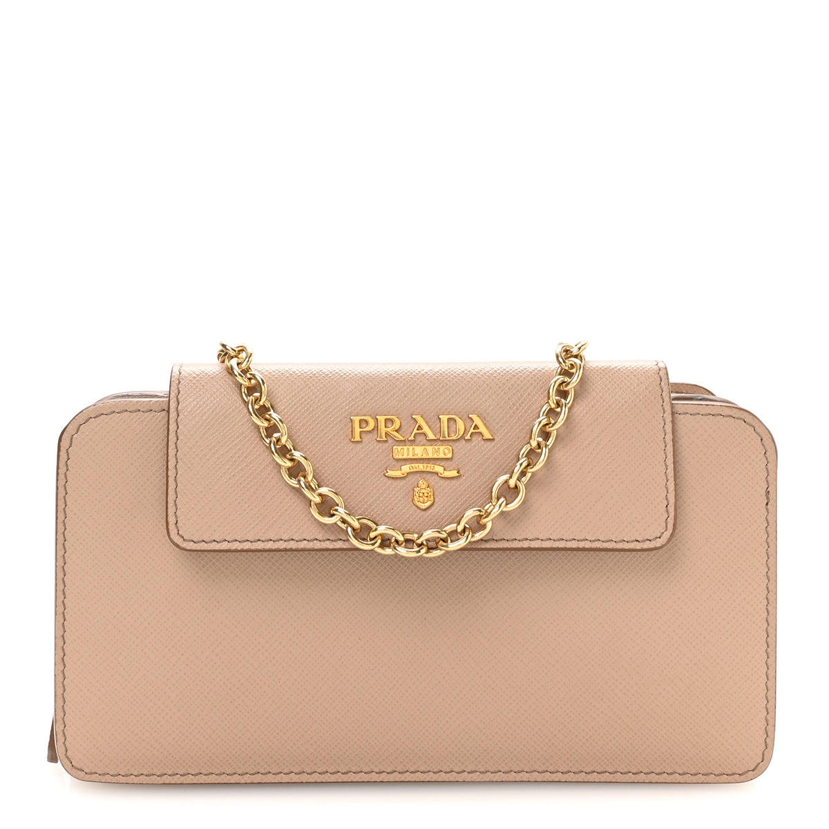 Prada Saffiano Chain Wallet Cammeo 1 of 11