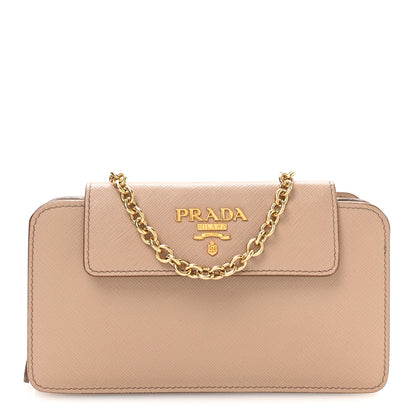 Prada Saffiano Chain Wallet Cammeo 1 of 11