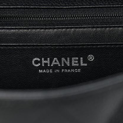 Chanel Caviar Quilted Jumbo Single Flap Black 5 of 9
