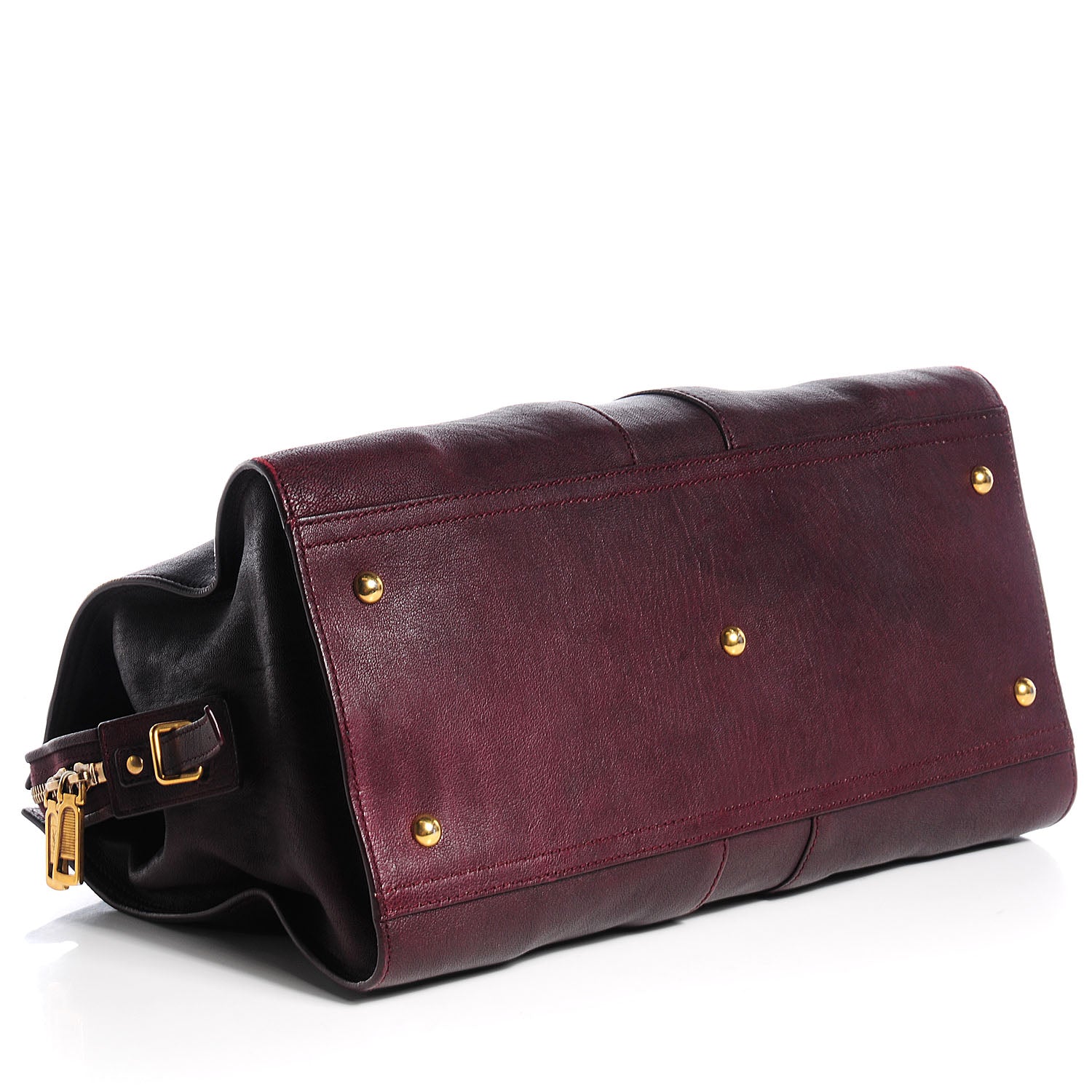 Saint Laurent Sheepskin Medium Cabas ChYc Plum 4 of 9