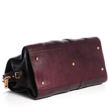 Saint Laurent Sheepskin Medium Cabas ChYc Plum 4 of 9