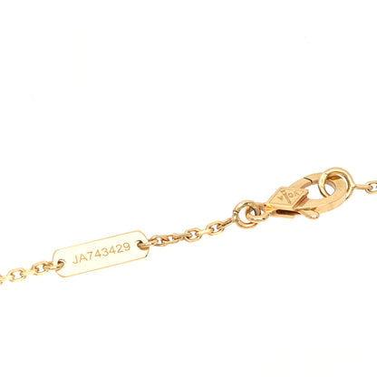 Van Cleef & Arpels 18K Yellow Gold Mother of Pearl Vintage Alhambra Pendant Necklace 4 of 5