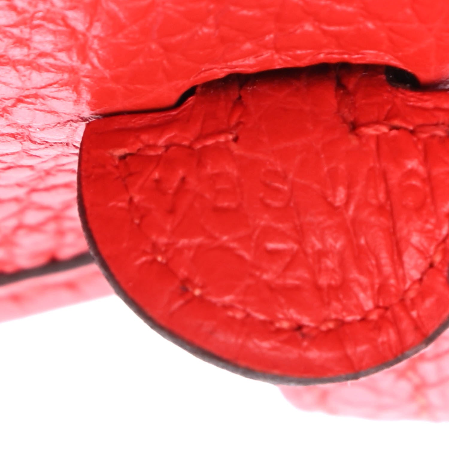 Hermes Taurillon Clemence Evelyne TPM Rouge De Coeur 7 of 9