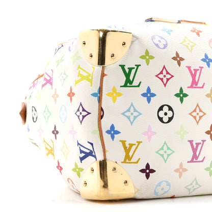 Louis Vuitton Monogram Multicolor Speedy 30 White 8 of 9