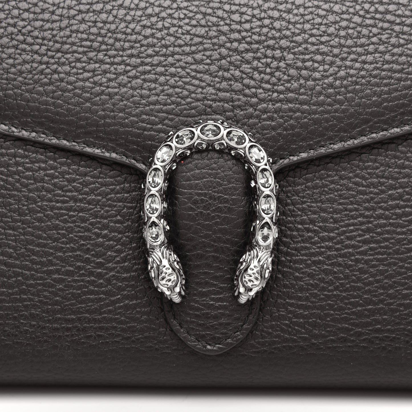 Calfskin Mini Dionysus Chain Wallet Black