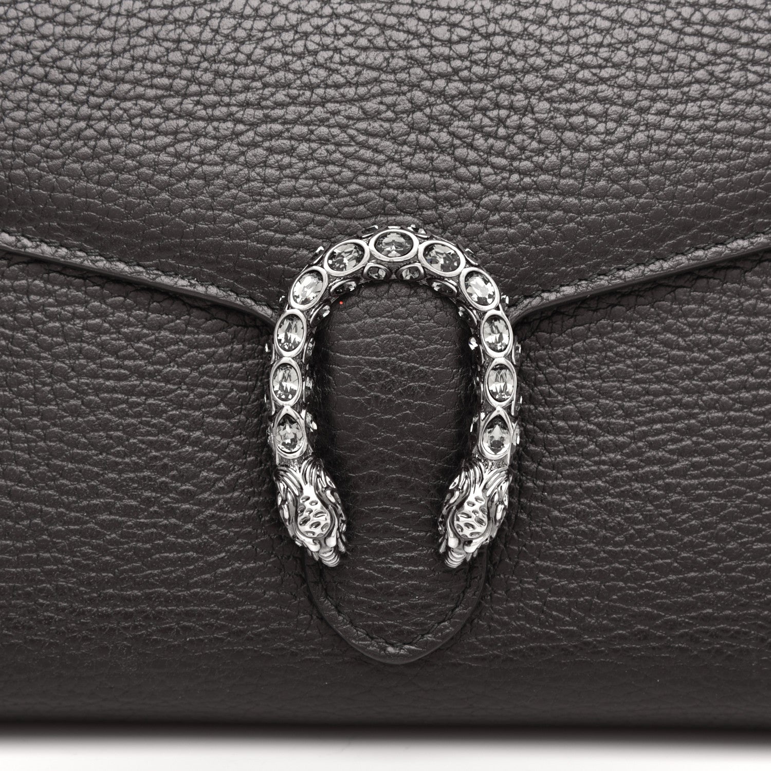 Gucci Calfskin Mini Dionysus Chain Wallet Black 9 of 11