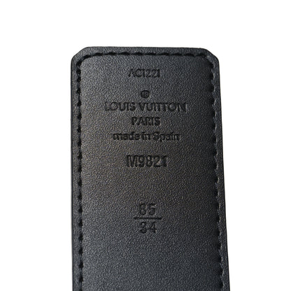 Louis Vuitton Calfskin Monogram 40mm LV Initiales Reversible Belt 85 34 Black 5 of 5
