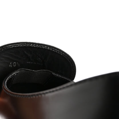 Prada Spazzolato Metal Triangle Logo 50mm Loafers 40.5 Black 9 of 10