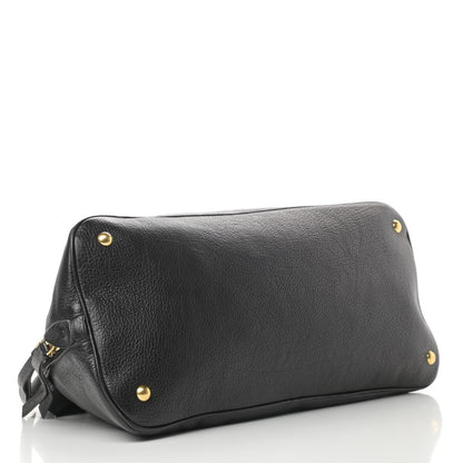 Miu Miu Goatskin Madras Bauletto Black 4 of 13