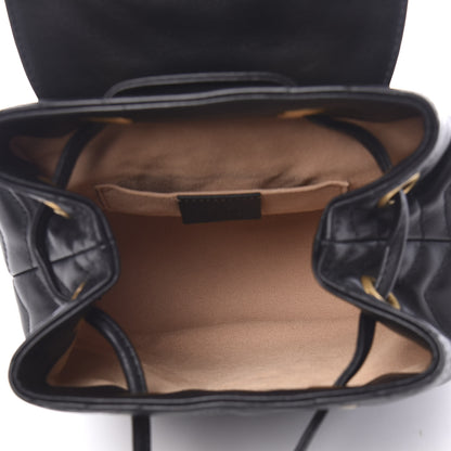 Gucci Calfskin Matelasse GG Marmont Flap Backpack Black 4 of 9
