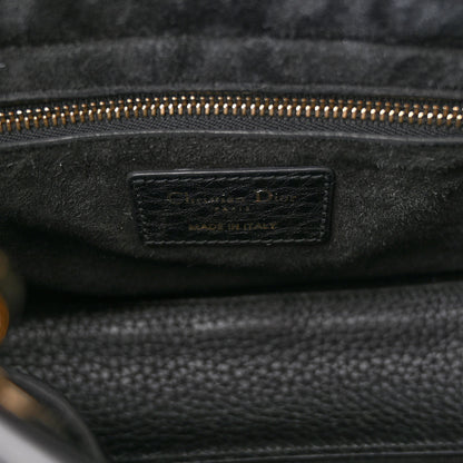 Christian Dior Grained Calfskin Cannage Small Lady Dior Black 6 of 10