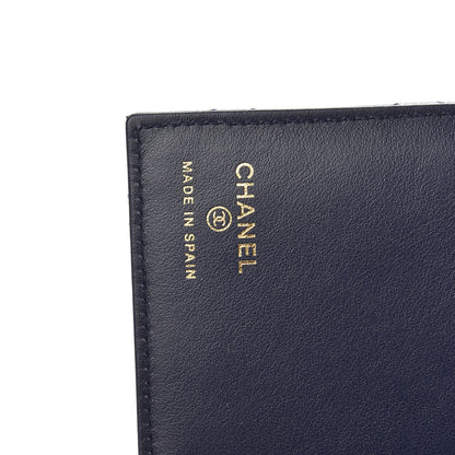 Chanel Caviar Quilted Passport Holder Navy Blue 6 of 8