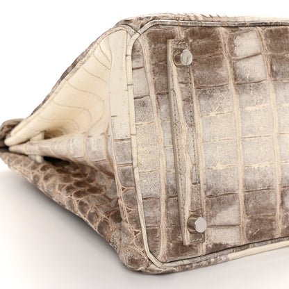 Hermes Matte Niloticus Crocodile Himalaya Birkin 30 Blanc 18 of 56