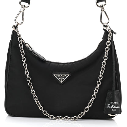Prada Nylon Re-Edition 2005 Shoulder Bag Black 6 of 8