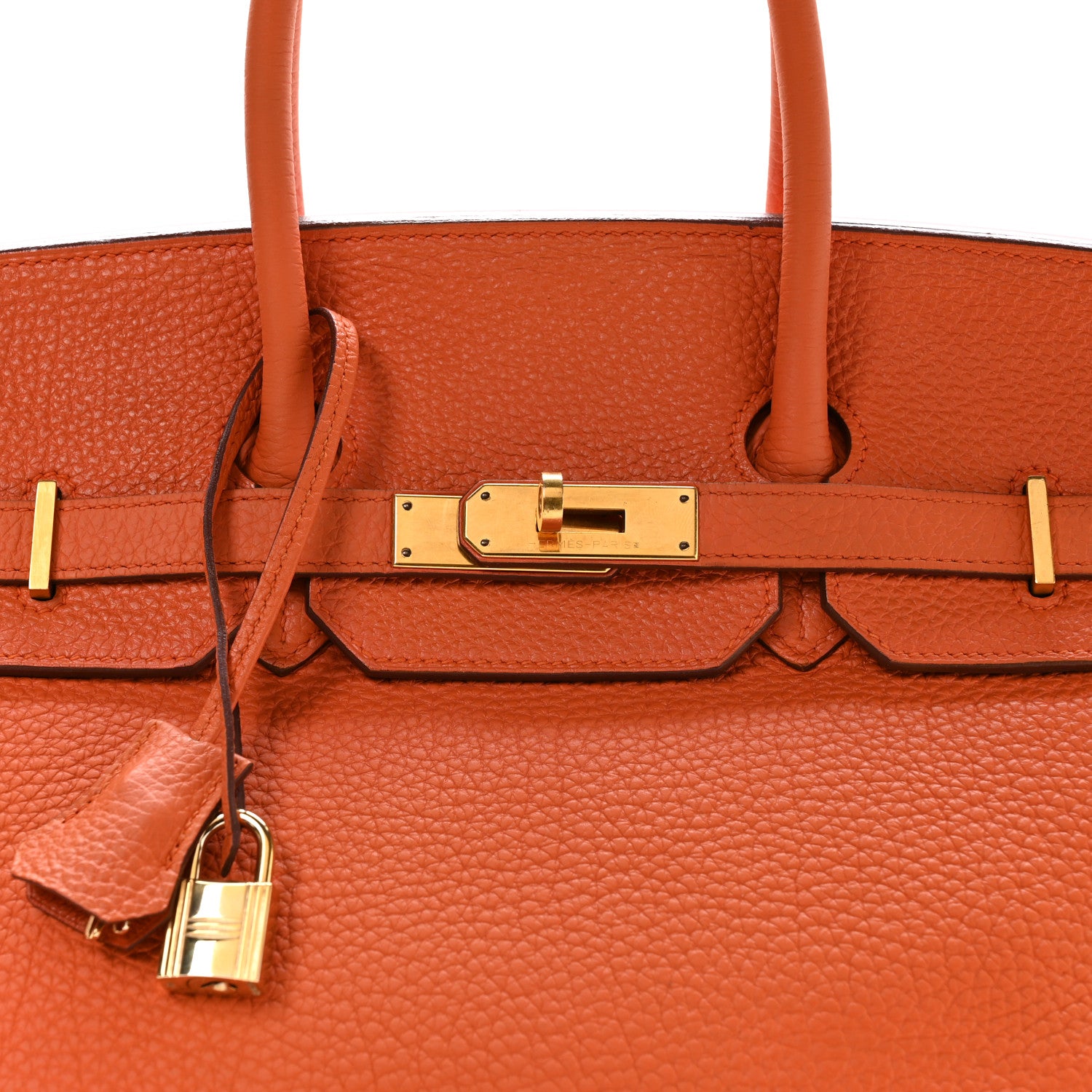 Hermes Togo BIRKIN 35 Orange 8 of 10