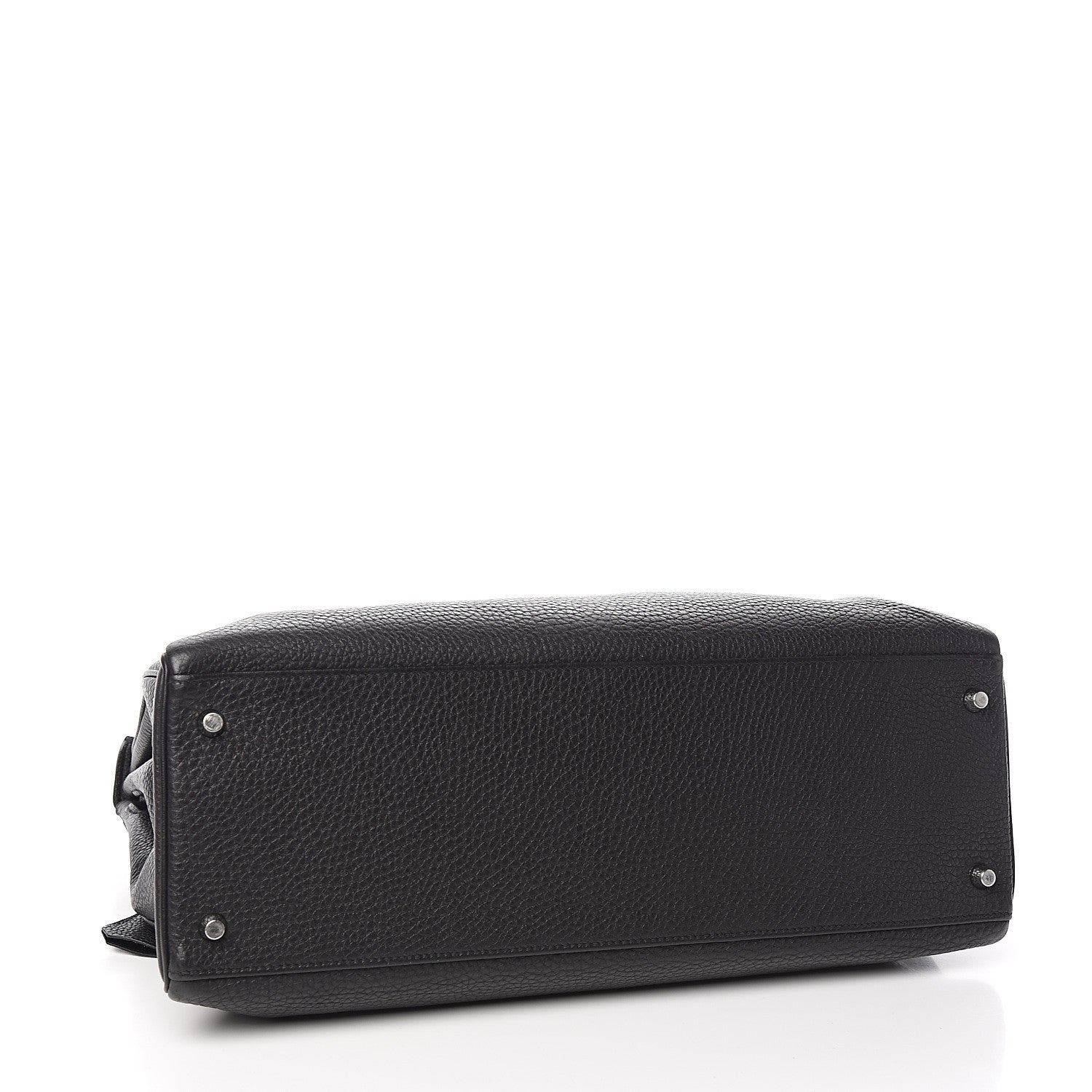 Hermes Taurillon Clemence Retourne Kelly 40 Black 5 of 34