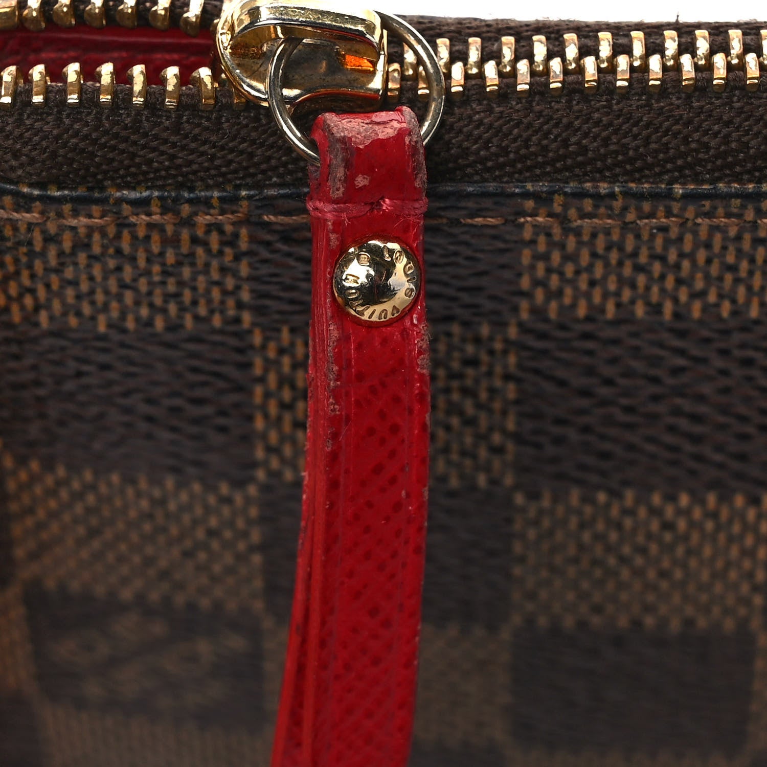 Louis Vuitton Damier Ebene Complice Trunks and Bags Wallet Red 7 of 8
