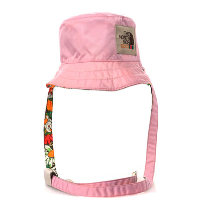 Gucci X THE NORTH FACE Econyl Nylon Floral Reversible Self-Tie Bucket Hat Pink 5 of 16