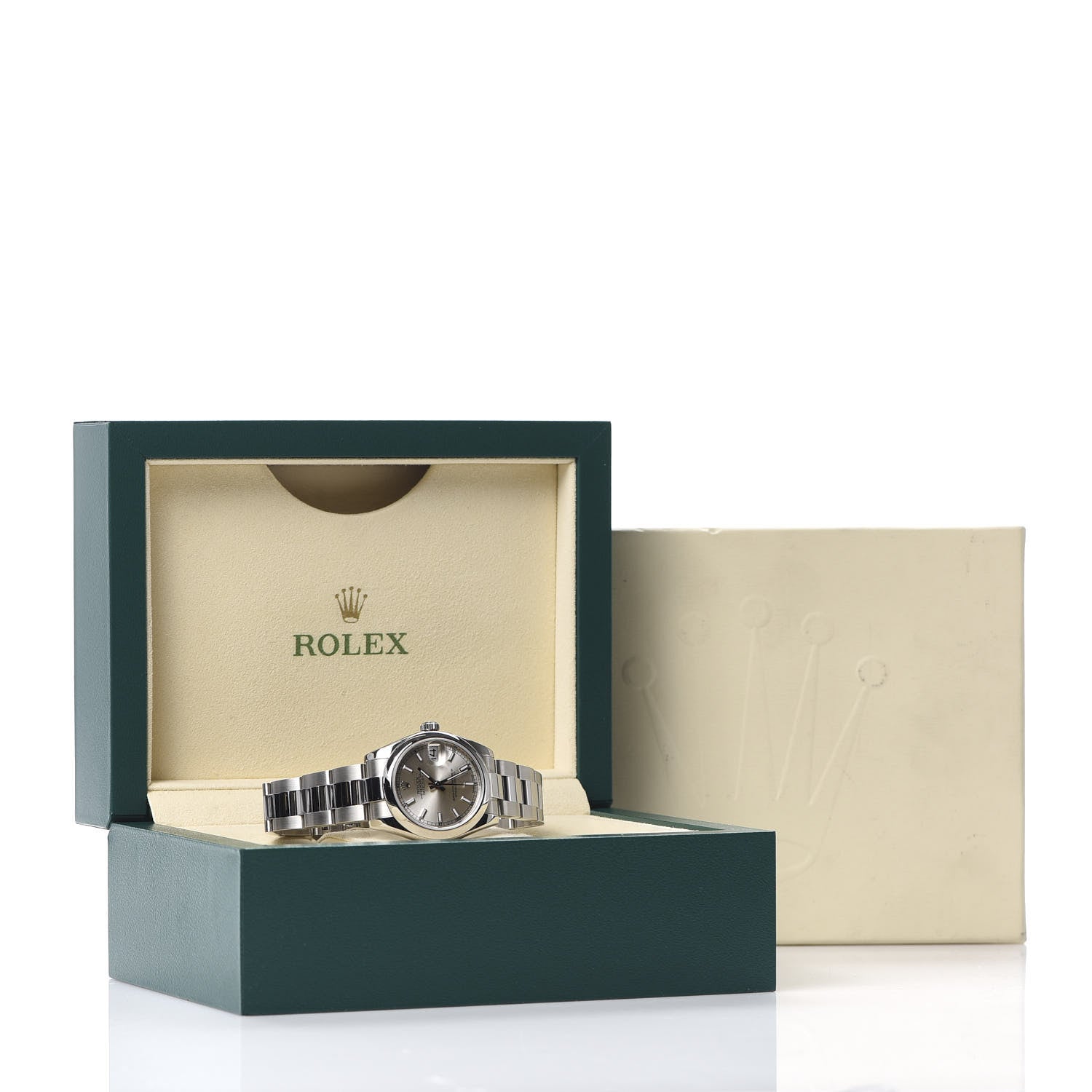 Rolex Stainless Steel 31mm Oyster Perpetual Datejust Watch Silver 178240 9 of 9