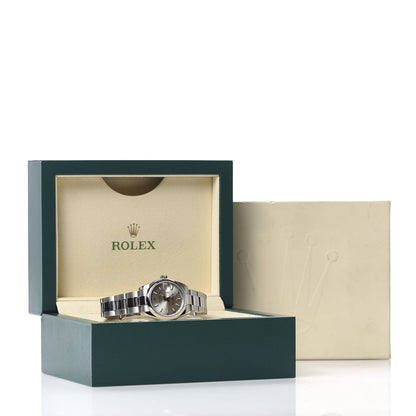 Rolex Stainless Steel 31mm Oyster Perpetual Datejust Watch Silver 178240 9 of 9