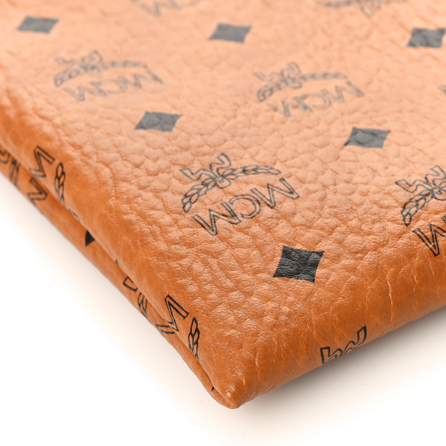 MCM Visetos Mini Pouch Cognac 7 of 9