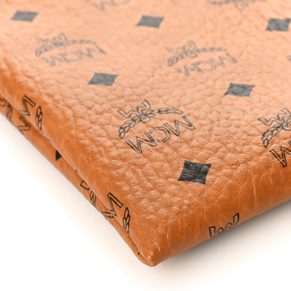 MCM Visetos Mini Pouch Cognac 7 of 9