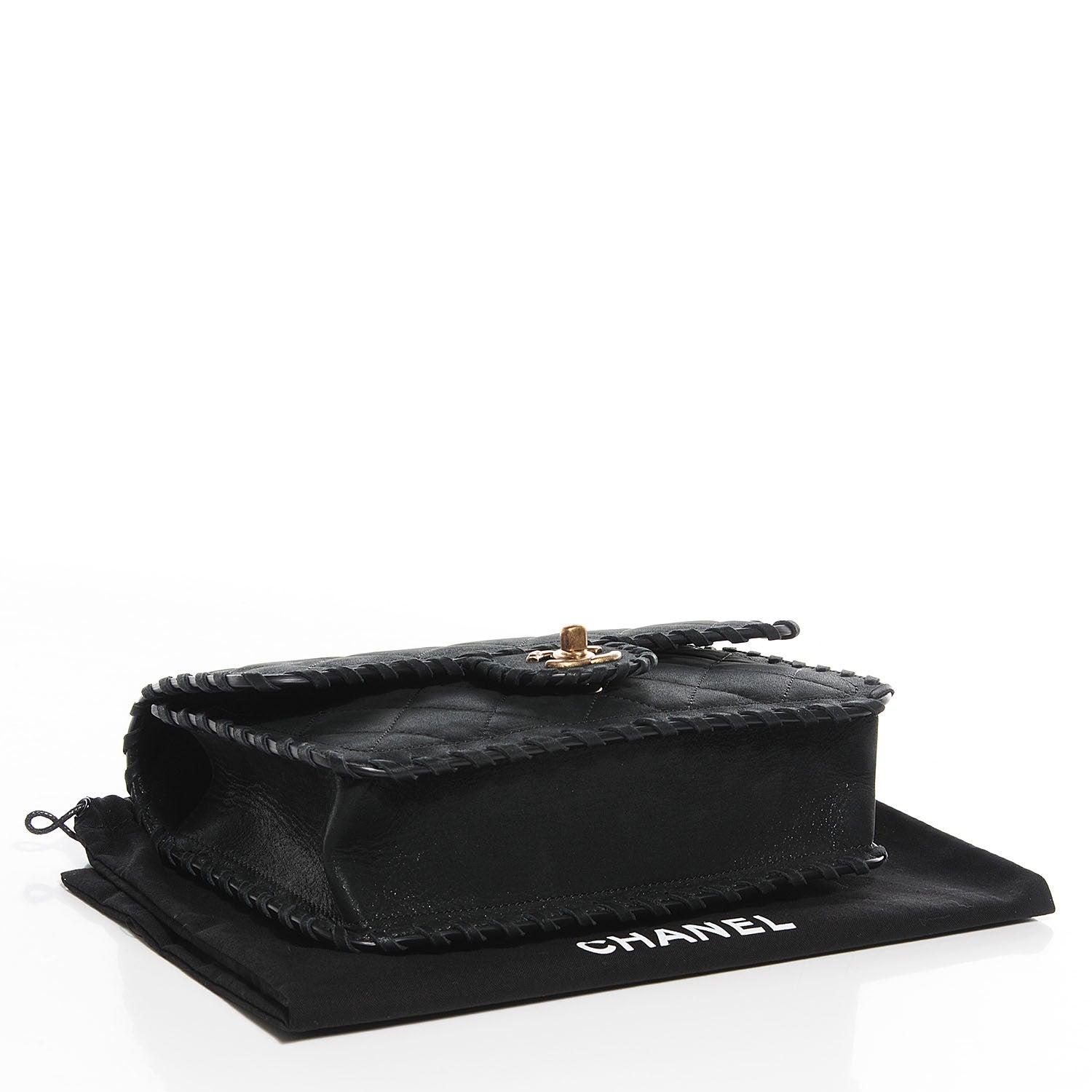 Chanel Metallic Calfskin Small Happy Stitch Flap Black 4 of 9