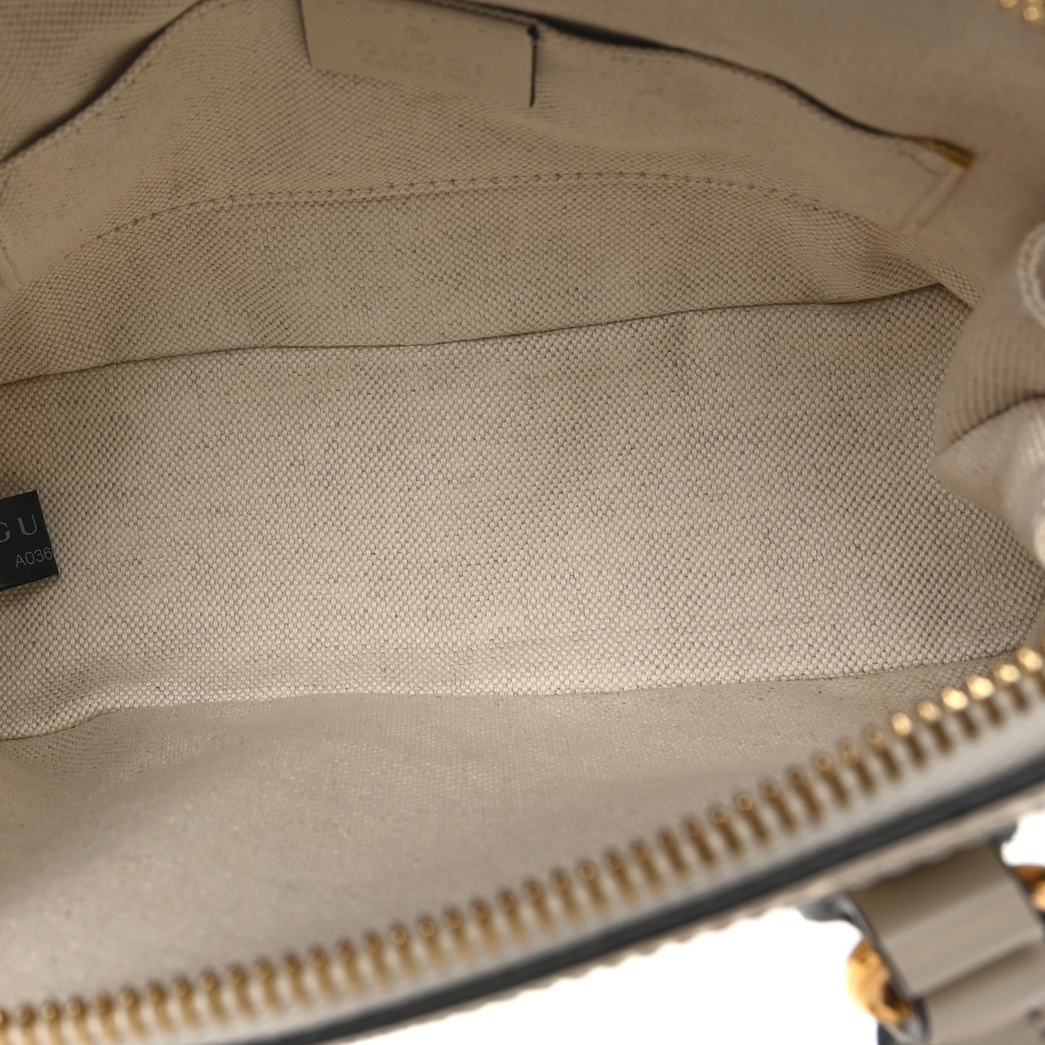 Gucci Boarded Plutone Calfskin Mini Horsebit 1955 Top Handle Bag Mystic White 5 of 10