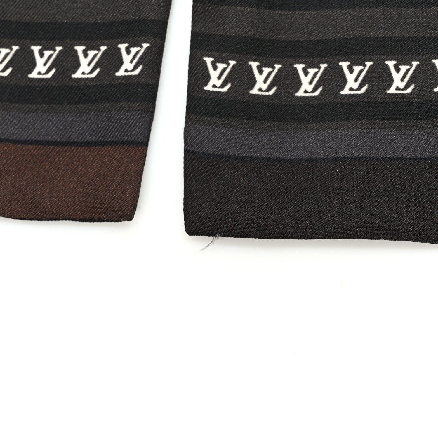 Louis Vuitton Silk Monogram LV World Bandeau Brown 3 of 3