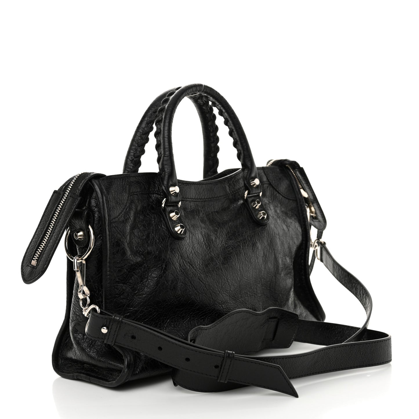 Agneau Classic Silver Hardware S City Black