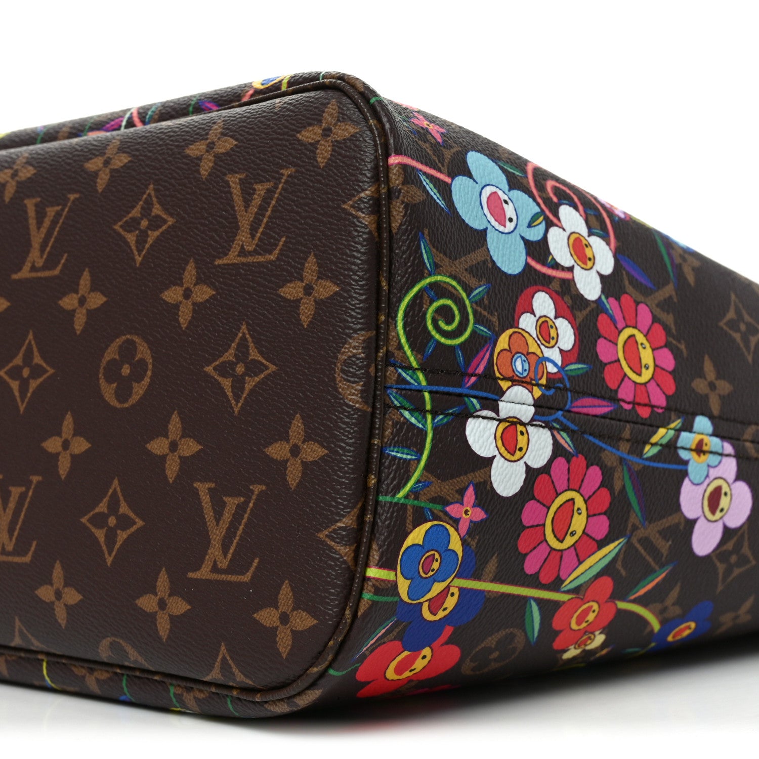 Louis Vuitton LV X TM Monogram Flowers Neverfull MM 10 of 11