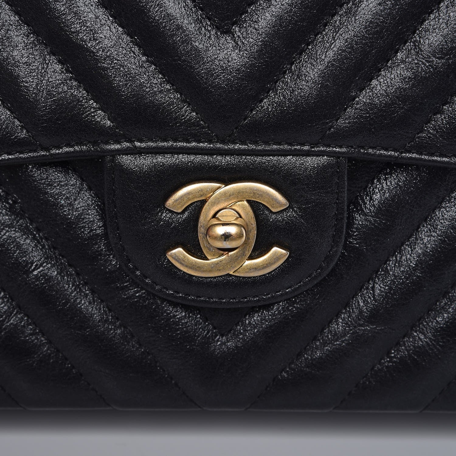 Chanel Metallic Crumpled Calfskin Quilted Small Double Flap Black 9 of 10