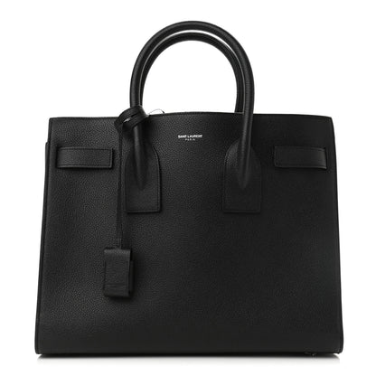 Saint Laurent Grained Calfskin Small Sac De Jour Black 1 of 11