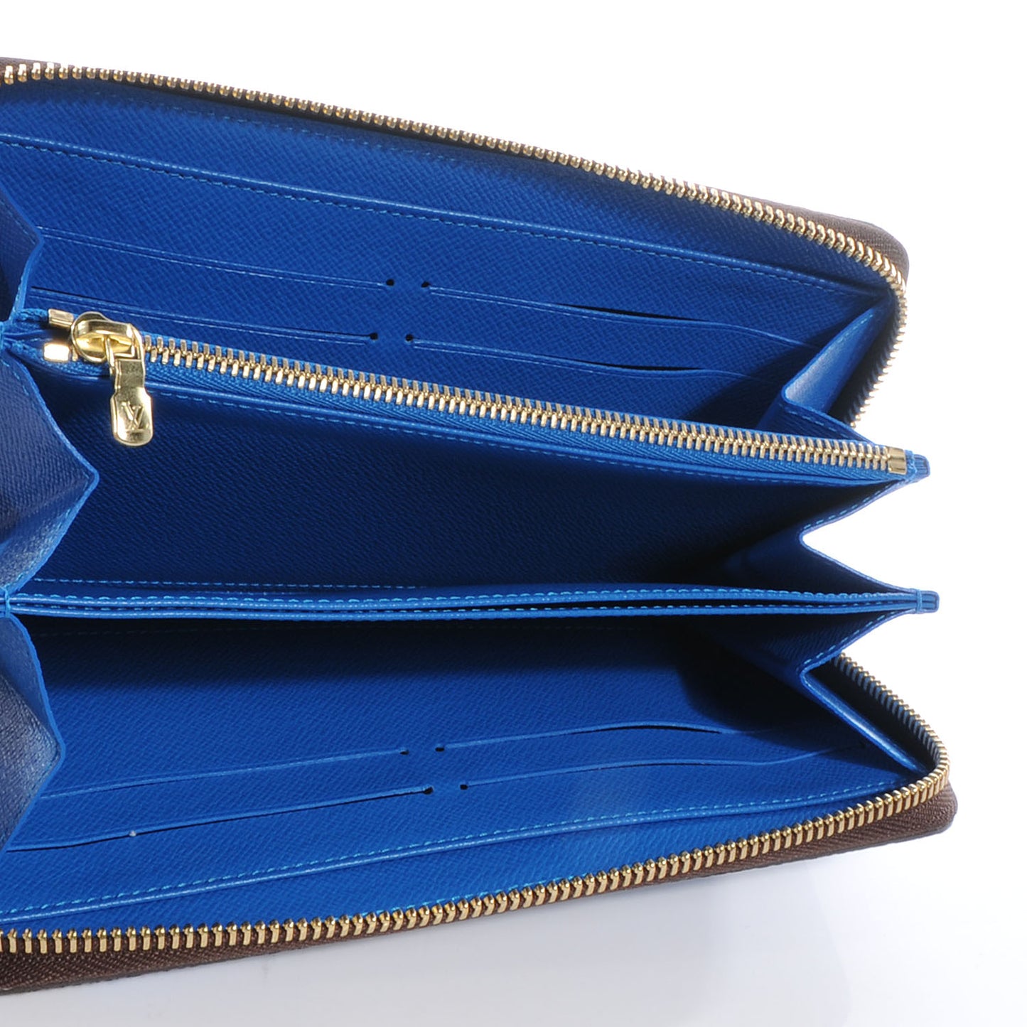 Monogram Kusama Pumpkin Dots Zippy Wallet Blue