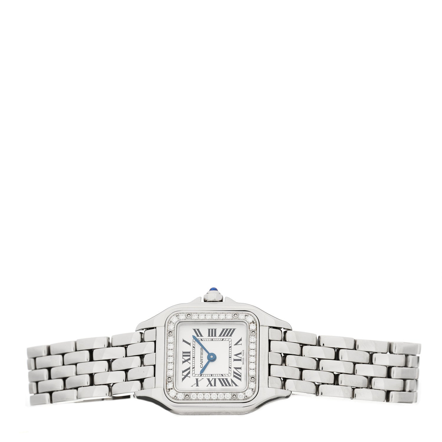 Cartier Stainless Steel Diamond 22mm Panthere Quartz Watch 2 of 5