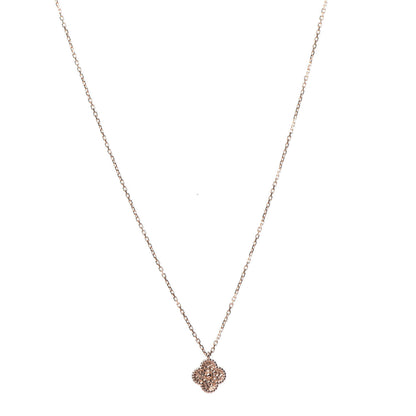Van Cleef & Arpels 18K Rose Gold Sweet Alhambra Pendant Necklace 1 of 8