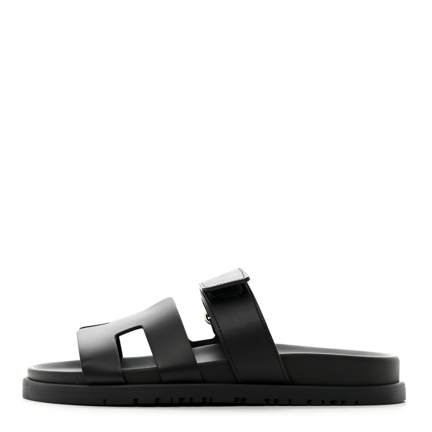 Calfskin Womens Chypre Sandals 36.5 Black