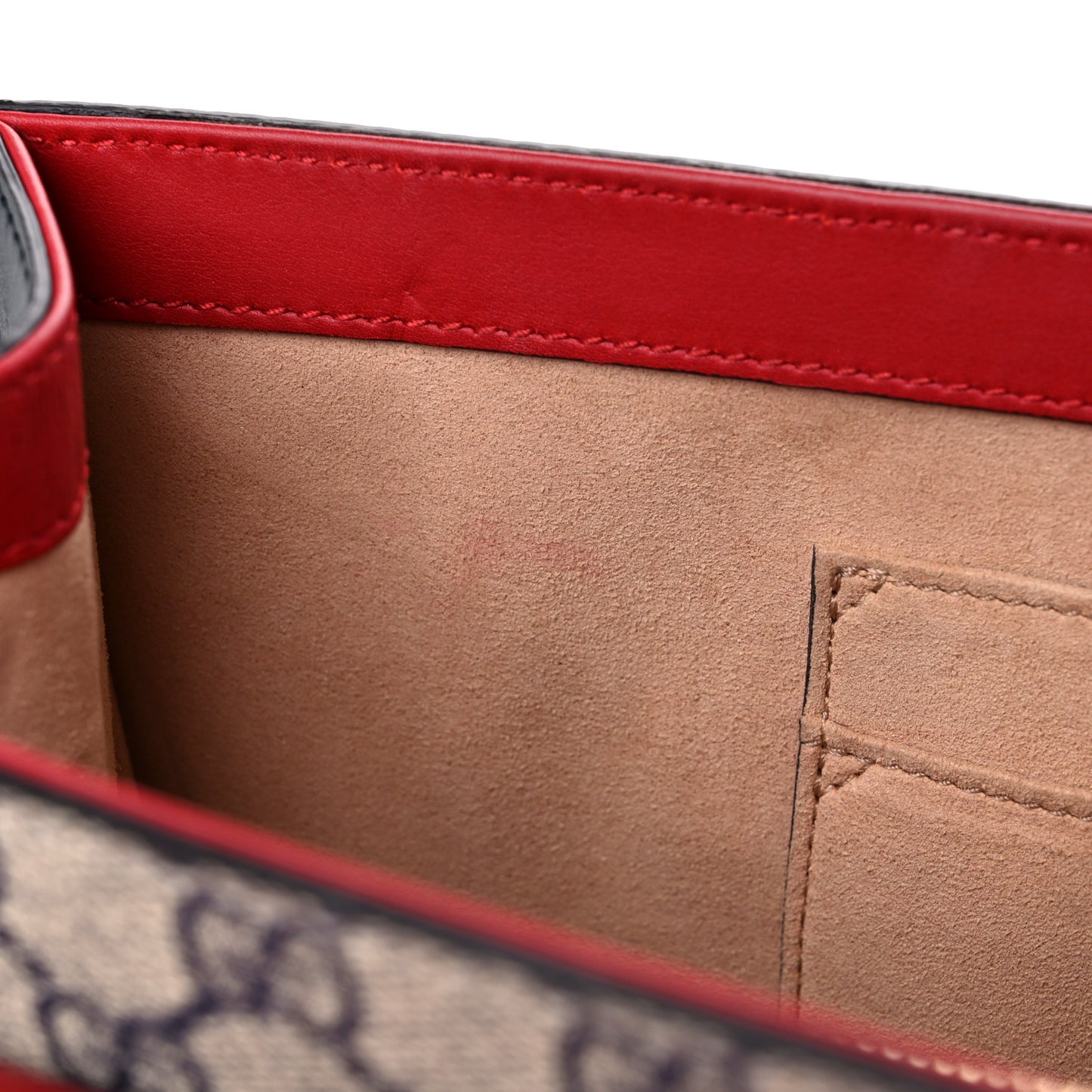 GG Supreme Monogram Moon Calfskin Medium Padlock Shoulder Bag Beige Blue Hibiscus Red Mystic White