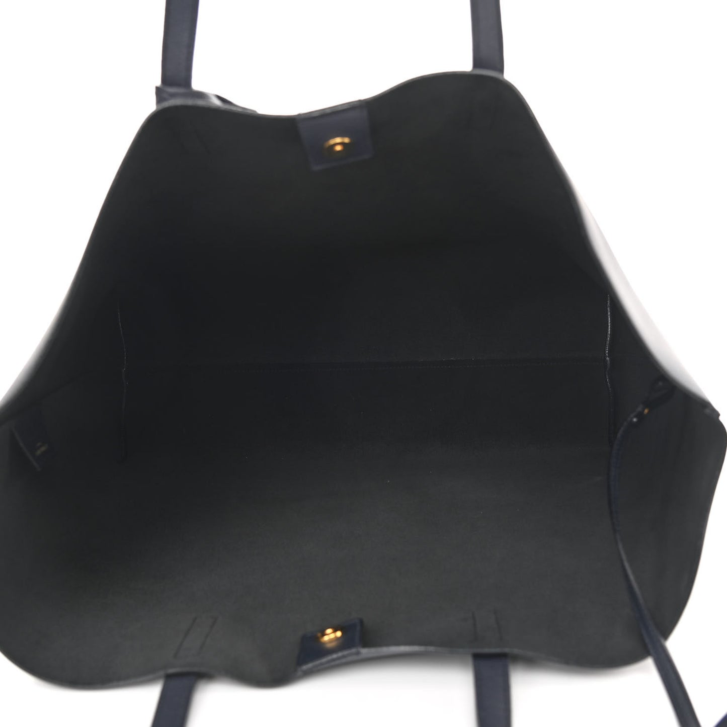 Calfskin Large Shopping Tote Deep Marine