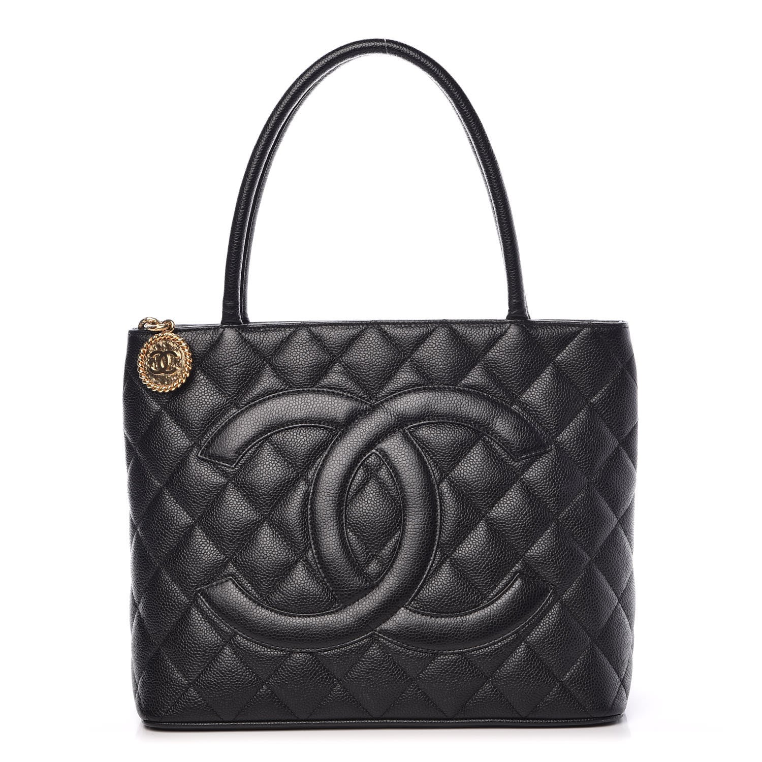 Chanel Caviar Quilted Medallion Tote Black 1 of 9
