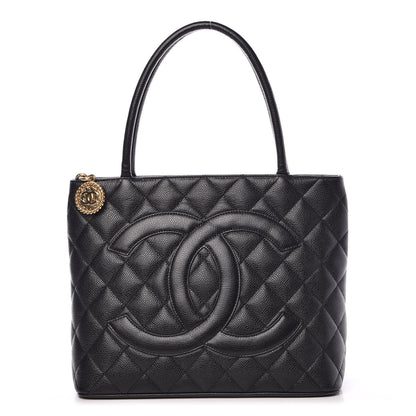 Chanel Caviar Quilted Medallion Tote Black 1 of 9
