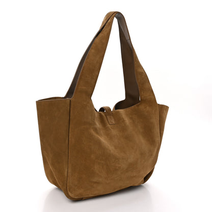 Saint Laurent Suede Le 5 A 7 Bea Tote Caramel Cognac 3 of 10