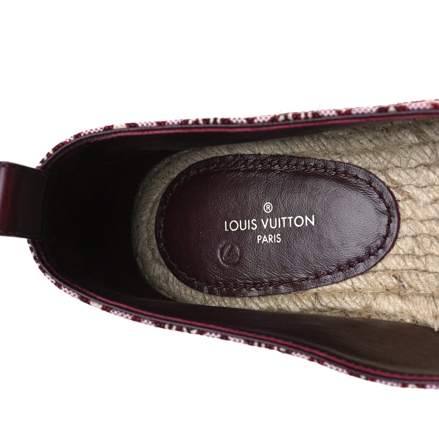 Jacquard Since 1854 Starboard Espadrille Flats 39.5 Bordeaux