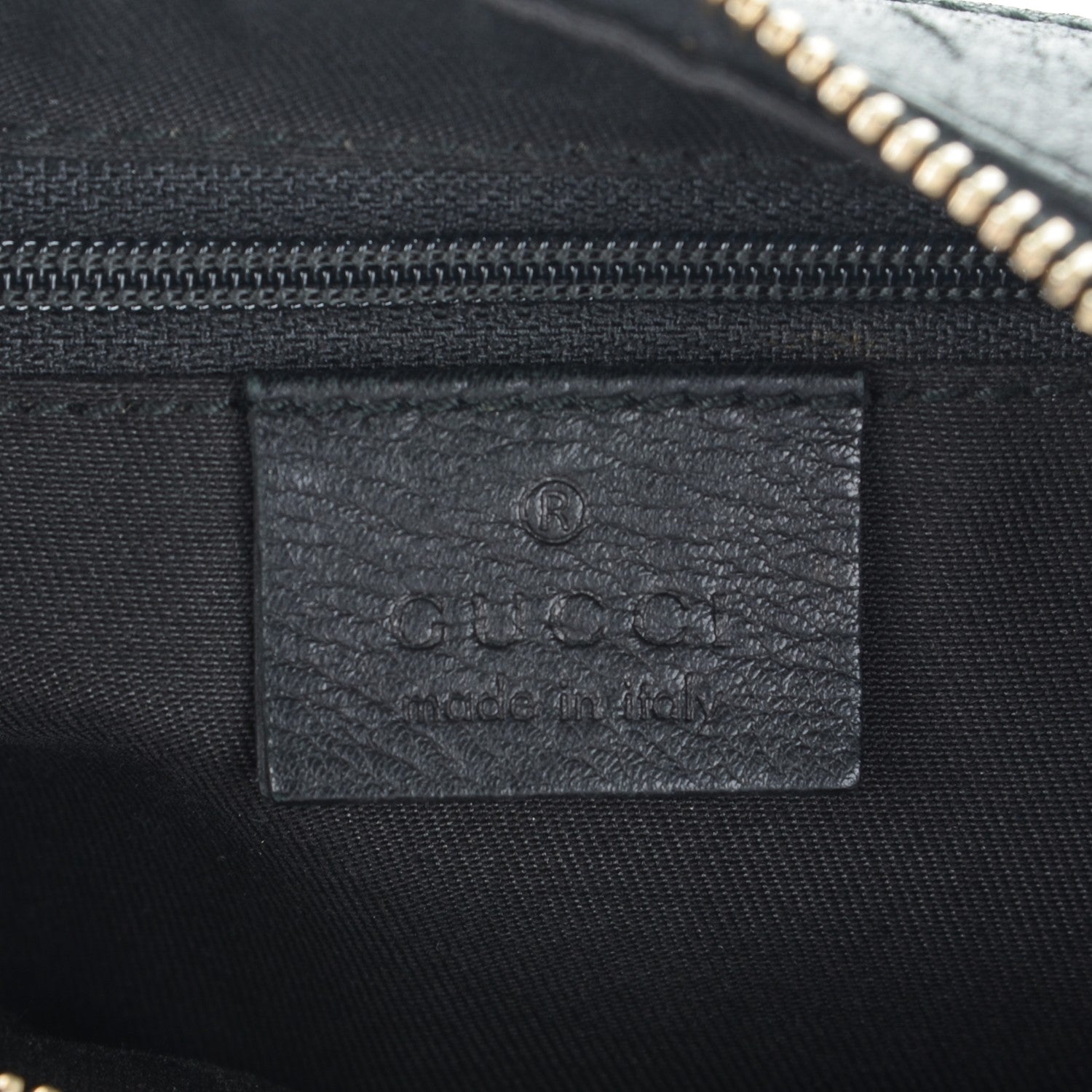 Gucci Monogram Medium D Gold Ring Hobo Black 6 of 11