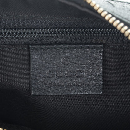 Gucci Monogram Medium D Gold Ring Hobo Black 6 of 11