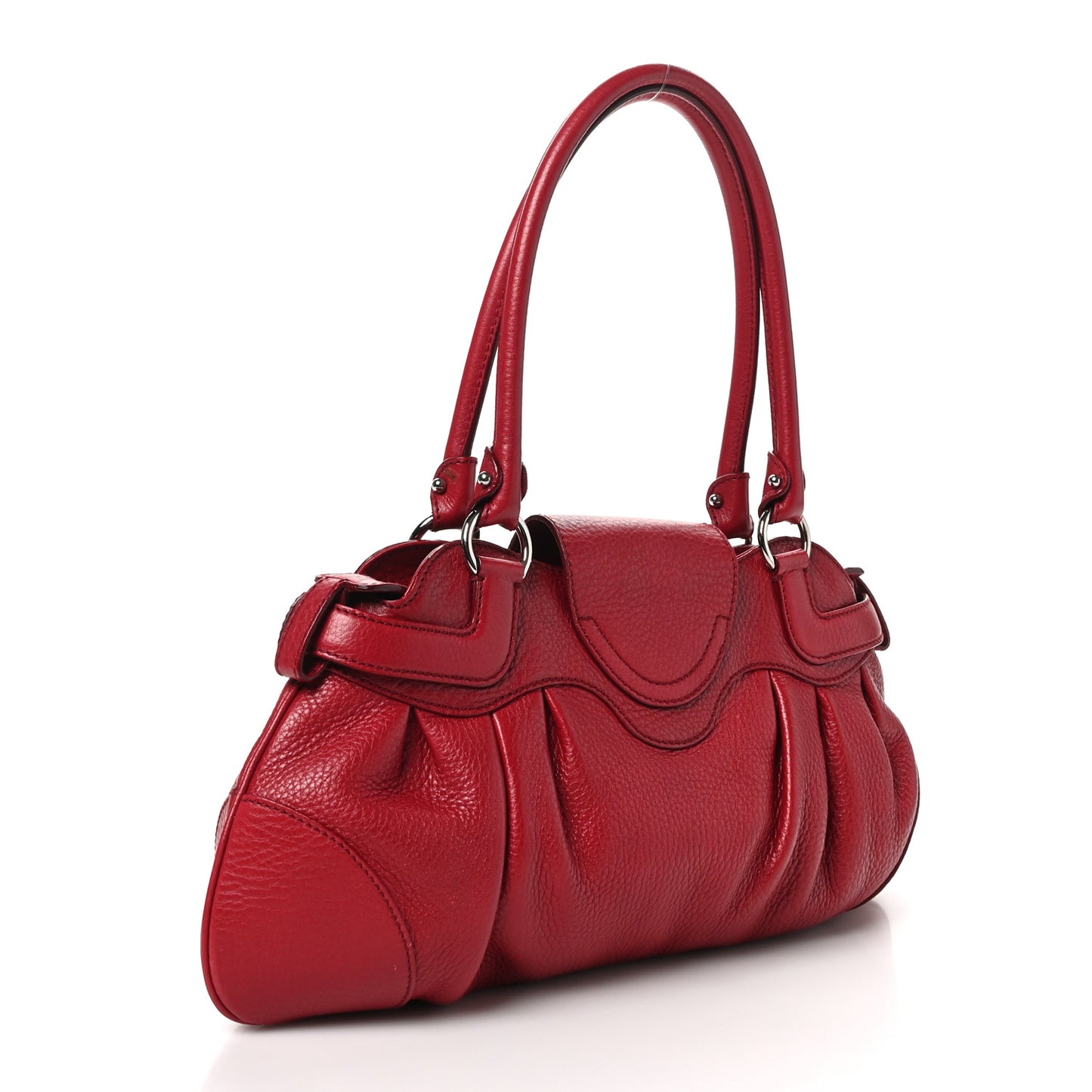 Calfskin Amerena Shoulder Bag Red