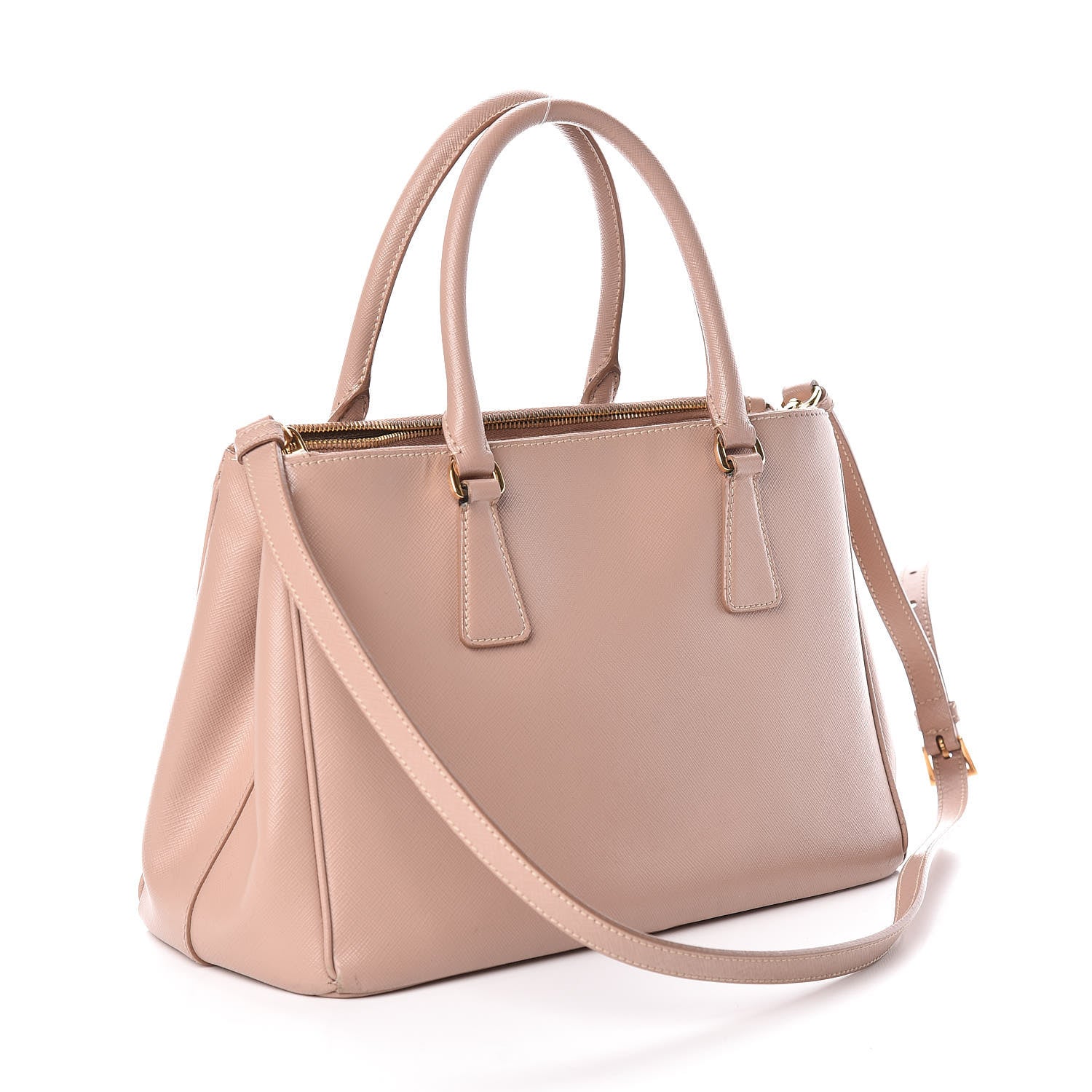 Prada Saffiano Small Galleria Double Zip Tote Cammeo 3 of 13