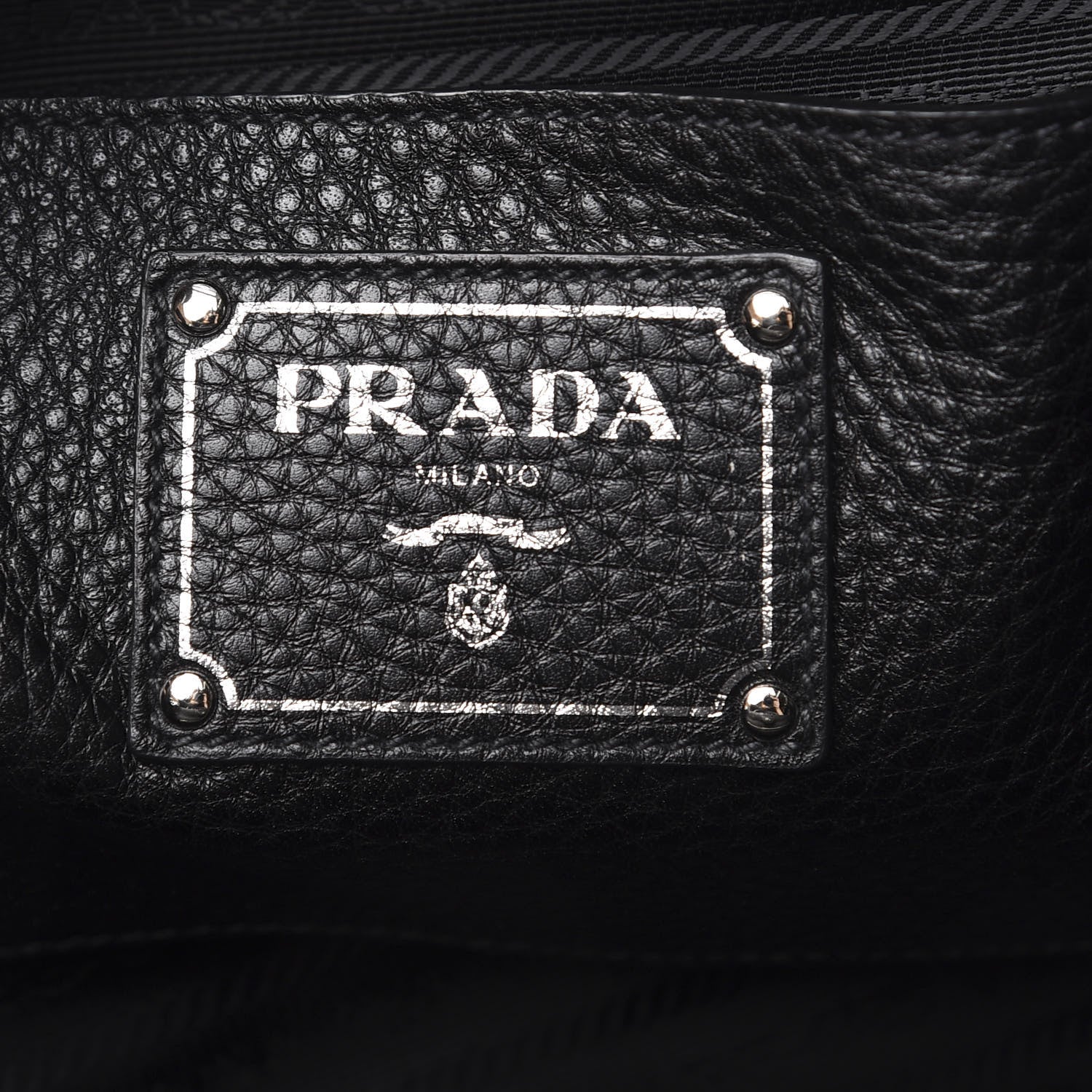 Prada Vitello Daino Shopping Tote Black 6 of 10